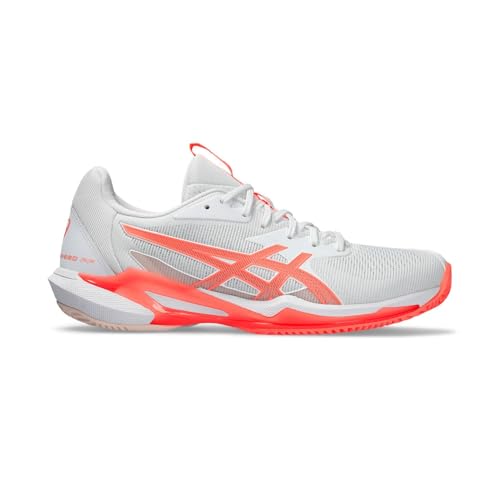 ASICS Damen Solution Speed Ff 3 Clay Sneaker, White Sun Coral, 37 EU