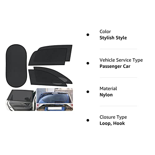 Tallew 5 Packs Car Window Screens Mosquito Net For Camping Breathable Mesh Baby Cover Privacy Blackout Auto Rear Sunshade Protection From Bugs, Uv And Car(Stylish Style) #TOP6
