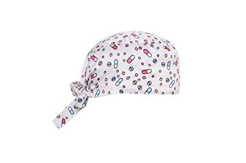 Associated Uniforms Printed Satin Scrub Cap Unisex with Sweat Band