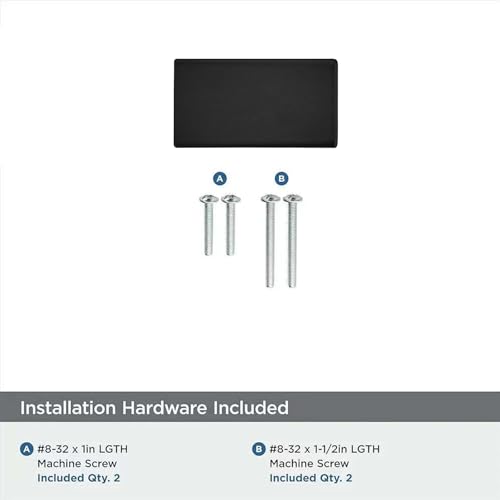 khtumeware 10 Pack Square Zinc Black Cabinet Knobs for Drawers and Cupboards - Screw-On,1-1/2 Inch Diameter, Matte Black Finish,5/8 Inch Hole Center by khtumeware - Used condition - Image 7