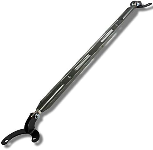 HYPERSPEED Strut Bar Front Upper/Rear Lower/Rear Upper Tower Brace Tie Bar CNC Aluminum Compatible with Honda Civic Fit for Acura RSX DC5, Automotive Replacement (Rear Upper, Gunmetal)