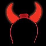 Halloween Light-Up Devil Horns Headband, Costume Accessory, Party Favor (Single)