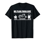 Perfecto como regalo para hombres, chicos y mujeres, ya sea para papá, el abuelo, el hermano o el compañero de moto. Justo lo que necesita todo motorista que ame su moto. Mi plan para hoy, café, moto y Cerveza.
