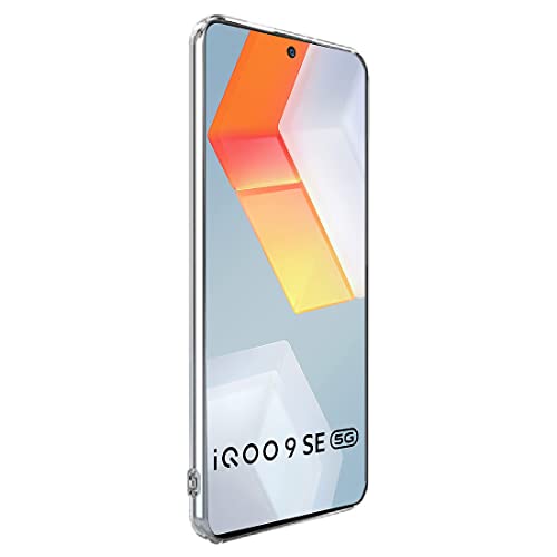 Image of Amazon Brand-Solimo Mobile Cover for Vivo iQOO 9 SE 5G (Soft & Shockproof Back Case with inbuilt Cushioned Edges), Transparent