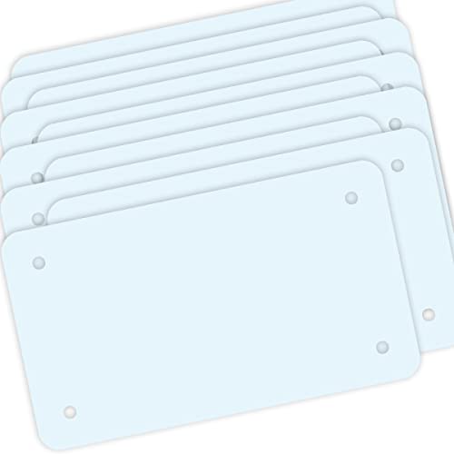 Simplee Signage Blank Motorcycle License Plate For Vinyl, Motorcycle Plate Blank For Business, Pack Of 10 (Ten) Blank License Plates For Creating Custom Vanity Plates #TOP1