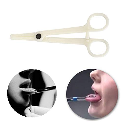Piercing Clamps Disposable,10pcs Disposable Piercing Forceps Clamp Slotted Navel Forceps Piercing Pliers Piercing Tool Supply