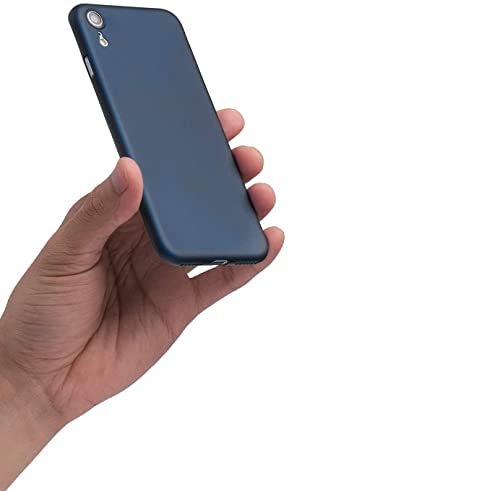 Image of ExpressB Compatible iPhone XR Case 6.1 Inch (2018) Ultra-Thin Hard Cover Slim Fit [0.35mm] Thinnest Protect Bumper for iPhone XR Lightweight - Matte Finish Blue