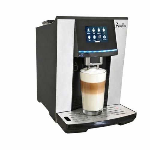 Acopino Vittoria Onetouch Kaffeevollautomat und Espressomaschine mit Milchsystem,Cappuccino und Espresso auf Knopfdruck, farbiges Touch 3,5 Display