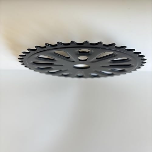 XYAUTO 36T/40T/44T Bicycle Chainring 1/2 X 1/8, Bike Bottom Crank Chainring Sprocket fit one-Piece Crankset Black Color (Model 2, 40T)