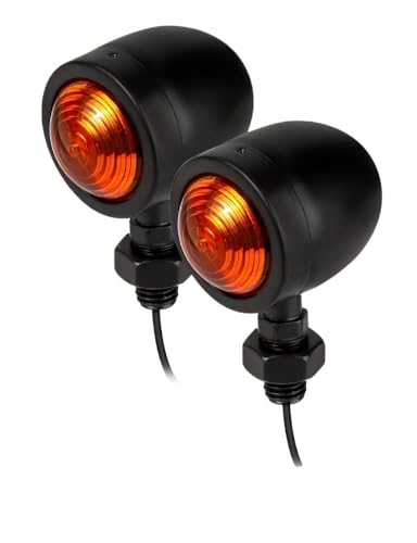 Clignotants moto 12v noir universels avec feu de signalisation et stop