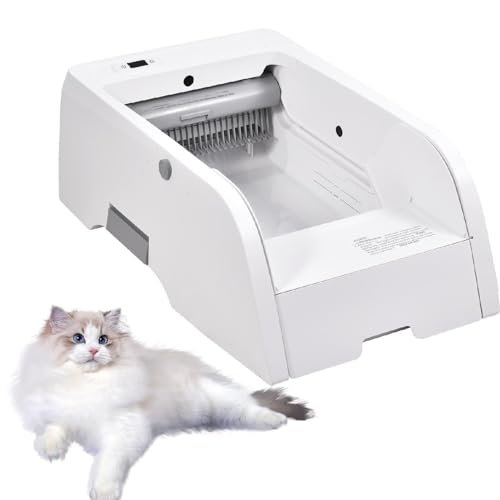 Lettiera per Gatti con Pulizia Automatica 5L Pulsante o Telecomando APP Sotto i 45 Decibel Lettiera Gatto con Sensore a Infrarossi e Protezione dalle Perdite 20 KG Massimo 73,8x25x45 cm