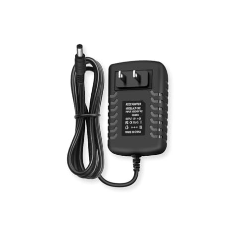 12V DC Power Supply 2A Universal AC Adapter, 100-240 50/60Hz to 12 Volts 2Amp Transformer, DC 12V Power Adapter Cord, 【5.5mm x 2.5mm Barrel Plug】 by Cysljoyful - Used condition - US$7.12