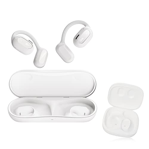 Oladance Open Ear Headphones Bluetooth 5.2 Wireless Earbuds For Android & Iphone, Open Ear Earbuds With Dual 16.5Mm Dynamic Drivers, Up To 94 Hours Playtime Waterproof Sport Earbuds -Cloud White #TOP5