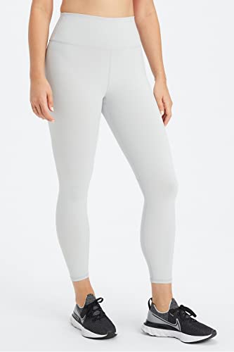 Fabletics Women's Boost Powerhold® High-Waisted 7/8 Legging, Maximum Compression, Flattering, Xl, Mineral Grey/Strawberry Red #TOP1