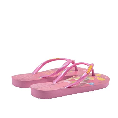 Chinelo Slim Princess, Havaianas, Meninas, Rosa Cristal, 25/26