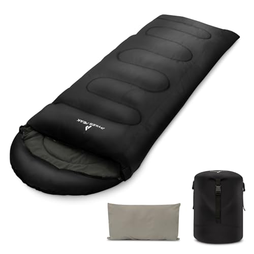 PYKES PEAK (パイクスピーク) 寝袋 シュラフ 封筒型【シーンに合った対応温度で選べる】3色 丸洗い可能 キャンプ アウトドア