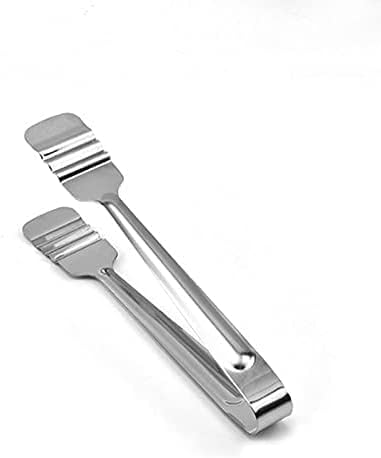 Silicone tongs Metal tongs Cooking Food, Steel Kitchen for Cooking,Barbecue, Serving Scissors,Buffet Pliers Safe and Durable,Size: 22.2cm Pliers