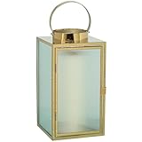 FAROL PORTAVELAS 30CM METAL CROMADO DORADO_16X16X30CM