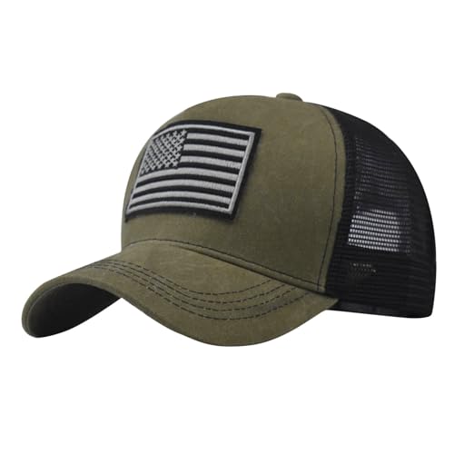 Sommarmode för män och kvinnor fritidsmössa keps hattar flaggkepsar för män, Khaki, one size