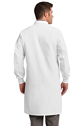 Red Kap Unisex Adult Specialized Cuffed With 3 Front Pockets Medical Lab Coat, White, Small Us #TOP2