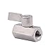 DERNORD Stainless Steel Mini Ball Valve NPT Thread Female (1/4