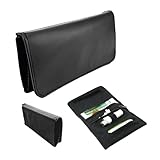 El estuche para tabaco de liar incluye un práctico compartimento central diseñado para almacenar tabaco, con capacidad para acoplar un paquete de hasta 50 gramos de manera cómoda y segura.