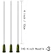 3 Pack 20ml Industrial Plastic Syringes with Blunt Luer Lock Needle 4 Inch for Scientific Labs, Glue Application, Measuring, Refilling and Transfering Liquids