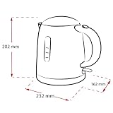 Czajnik elektryczny - Melitta - Prime Aqua mini Top, stal nierdzewna, 1,0 l, 2200 W, zewnętrzny wskaźnik poziomu wody, 1018-03