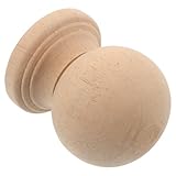 Alipis Remate de Poste de Madera sin Pintar 8X10 CM Decoración Rústica para Barandillas y Lámparas Remate Artesanal para Escaleras y Muebles Vintage Accesorio Versátil para Interiores