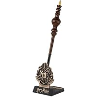 Cinereplicas Harry Potter - Pluma varita mágica con soporte y