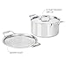 All-Clad D5 5-Ply Brushed Stainless Steel Stockpot with lid and Strain & Splatter Guard, 8-Quart, Induction, Oven & broiler safe up to 600°F, Cookware, Pots and Pans, Kitchen Essential, Silver