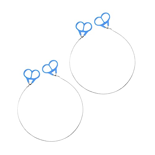 Balacoo 2sets High Strength Fret Saws for Chain Saws Camping Gear Wire Cutter Lightweight for Hiking 2pcs*2