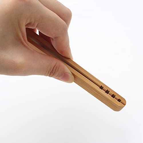 Miniatura 4 de Pinzas De Bambú,Cocina Pinzas Bambú,Pinzas De Cocina Madera,Pinzas Tostadas,Pinzas Para Barbacoa,Pinza De Bambu Reutilizables,Cocina,Comedor,Juego De Té,Tostadora,Ensalada,20cm,1 Pieza