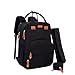 Robasiom Baby Wickelrucksäcke Rucksack Tragbare Wickeltasche Großer Kapazität Wickelrucksack Multifunktional Reiserucksack Wickelauflage Schnullerhalter (Schwarz)