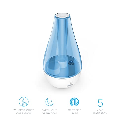Pure Enrichment Mistaire Studio Ultrasonic Cool Mist Humidifier - Compact Overnight Operation For Small Rooms, 2 Mist Settings, Optional Night Light, & Auto Shut-Off - For Offices, Nurseries, & Plants #TOP4