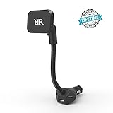 Supporto Smartphone per Auto DOUBLE.R Porta Cellulare da Auto Magnetico con Caricabatterie 24W/5.5A...