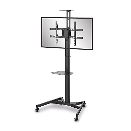 Conecto LM med justerbar höjd FS02B professionell TV-stativ bas för platt skärm LCD LED plasma 37 till 70 tum (94 till 178 cm/maximal belastning 50 kg) Max.VESA 600 x 400 mm — svart, stål