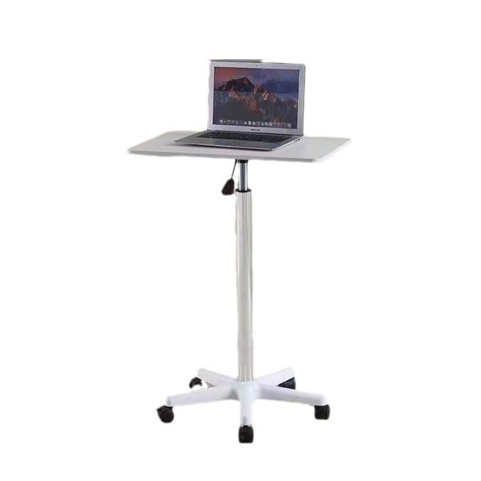 TiLLOwMovable Lifting Laptop Table for Computer Users with Lumbar Disc Herniation, One-Touch Lifting Table for Medical and Computer Use(White,Height 60-80 CM)