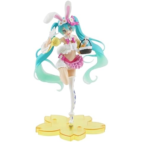 Miku Anime Figure with Rabbit Ears Cover