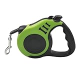 UKKO Retractable Dog Leash 3M/5M Automatic Flexible Dog Puppy Cat Traction Rope Belt Dog Leash For Small Medium Dogs Pet Supplies-Green,3M