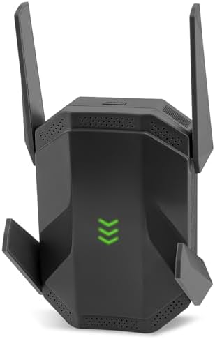 WiFi 6 Extender - AX3000 Dual Band, Gigabit Port, Covers 12,000 Sq.ft, 99+ Devices, Easy Setup