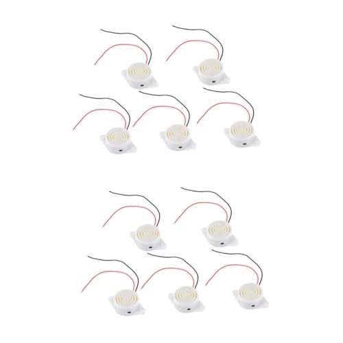 SOLUSTRE 10pcs Electric Buzzer Alarm Doorbell Chime Wired for Heavy Sleepers Piezo Buzzer Safety Motion Sensor Alarm