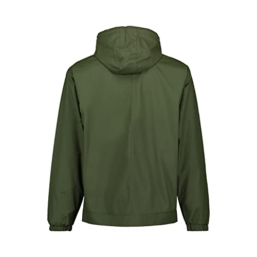 Image of Weatherproof Vintage Mens Lightweight Waterproof Coated Hooded Rain Jacket- Light Windbreaker Raincoat for Men- Rain Slicker