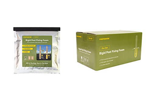 Postsaver Pro-Set Fast Fixing Foam | Quick & Easy Alternative to Concrete | Fence & Deck Post Foam | for All Types of Posts | 1 Pack = 33.8oz | Replaces 80-100 lbs Concrete (10)
