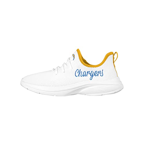 Image of FOCO NFL Womens NFL Team Logo White Athletic Shoes Sneakers