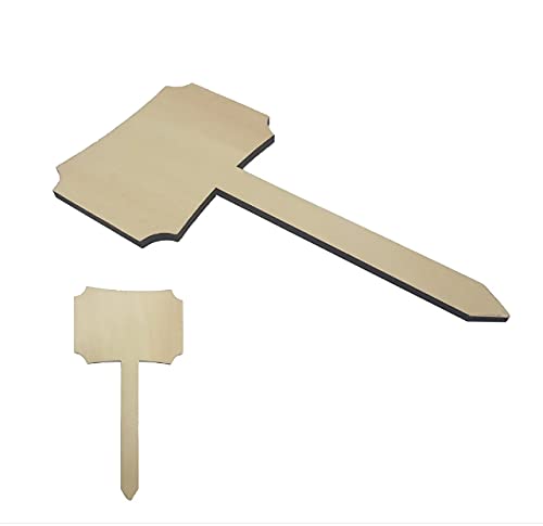 Signzworld Sublimation Plant Tag MDF Natural Blank 9x17cm for Heat Press Transfer Printing Personalised Garden Sign Tags (5)