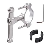 Ajuste universal y montaje inteligente multiposición de 90°: se adapta a tijas de asiento/manillares con diámetros de 19 a 33 mm y monta de forma segura jaulas de botellas con agujeros de 6,5 mm de diámetro. Instala horizontal o verticalmente en el manillar/tijas del asiento para personalizar tu configuración de hidratación. Incluye espaciadores de plástico grueso para mayor agarre y para evitar arañazos en las superficies de la bicicleta.