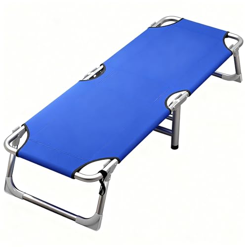 Cuna Plegable Mejorada para Adultos, 20,9 Pulgadas de Ancho con Almohada, Cama Portátil Plegable Resistente con Cubrepiés, para Tienda de Campaña, Oficina, Exteriores y Viajes