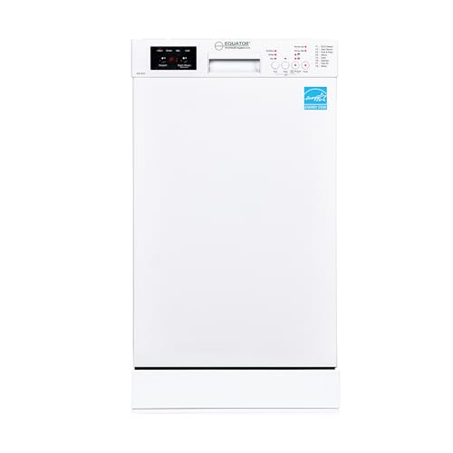 Image of Equator 18 inch Built-In Dishwasher, 10 Place Settings, 8 Wash Programs, Auto Sensor, Half Load, ADA Compliant, Energy Star - White
