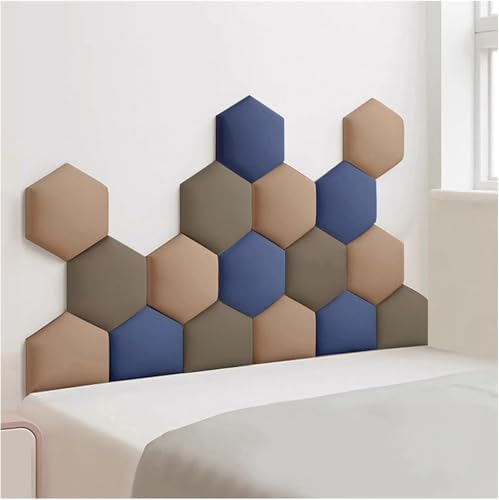 Tête de lit anti-collision marron 120x70 cm | Panneaux muraux 3D auto-adhésifs